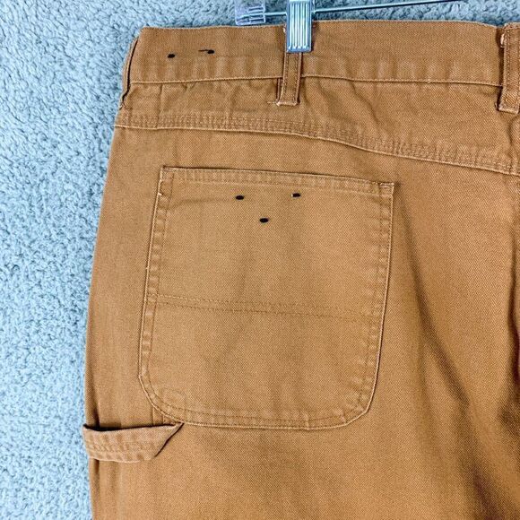 Bear River Carpenter Pants Mens 46 Brown Double Knee Workwear Outdoor Camp 44x30 - Picture 8 of 16